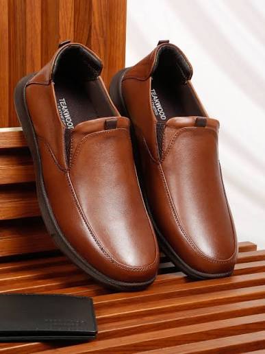 Leather Slip-On Smart Casual Loafers